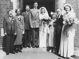 Joan and John White's wedding